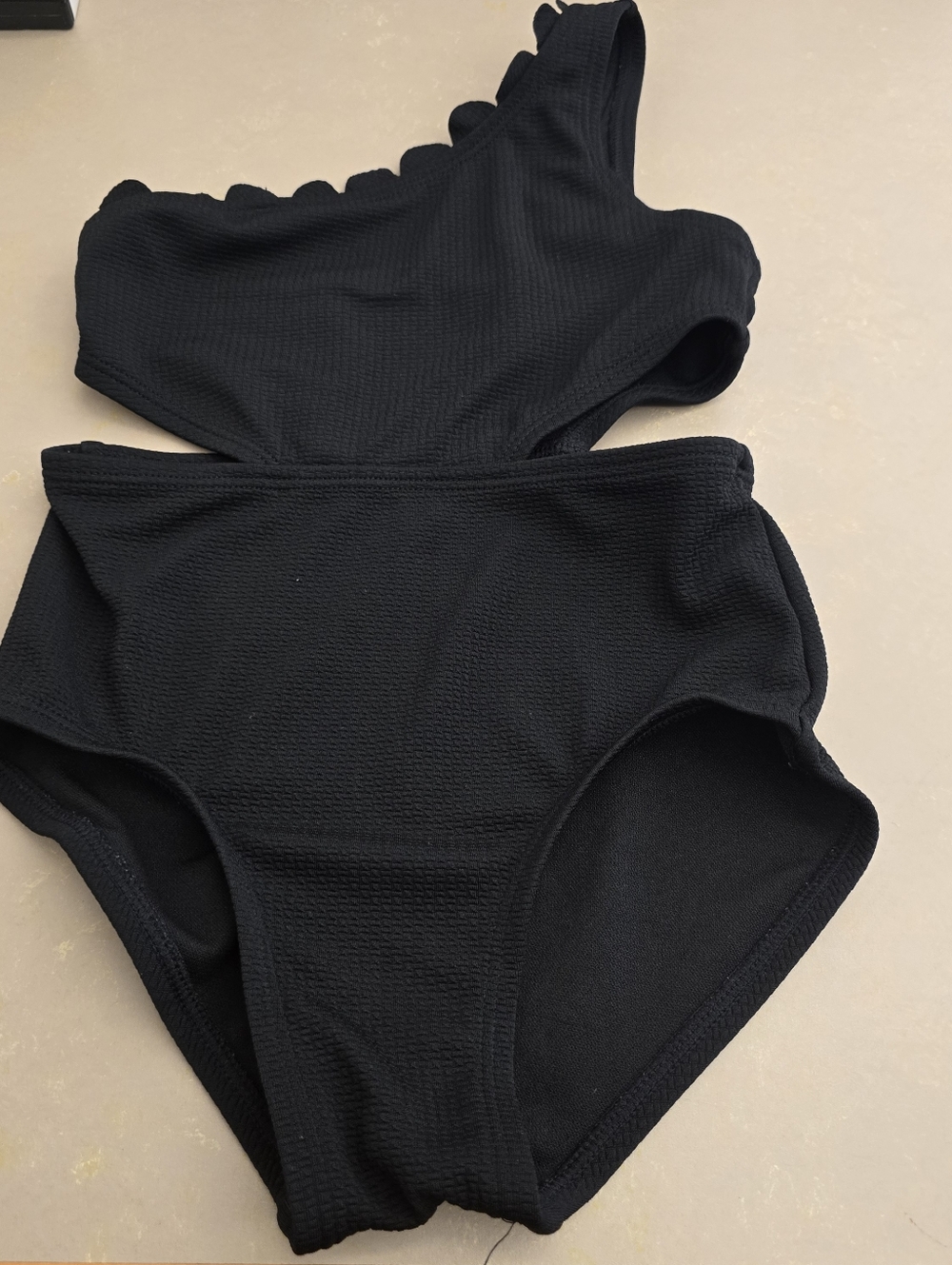 Art Class Girls Black One Piece Swimsuit Cutout XS 4/5 Trendy